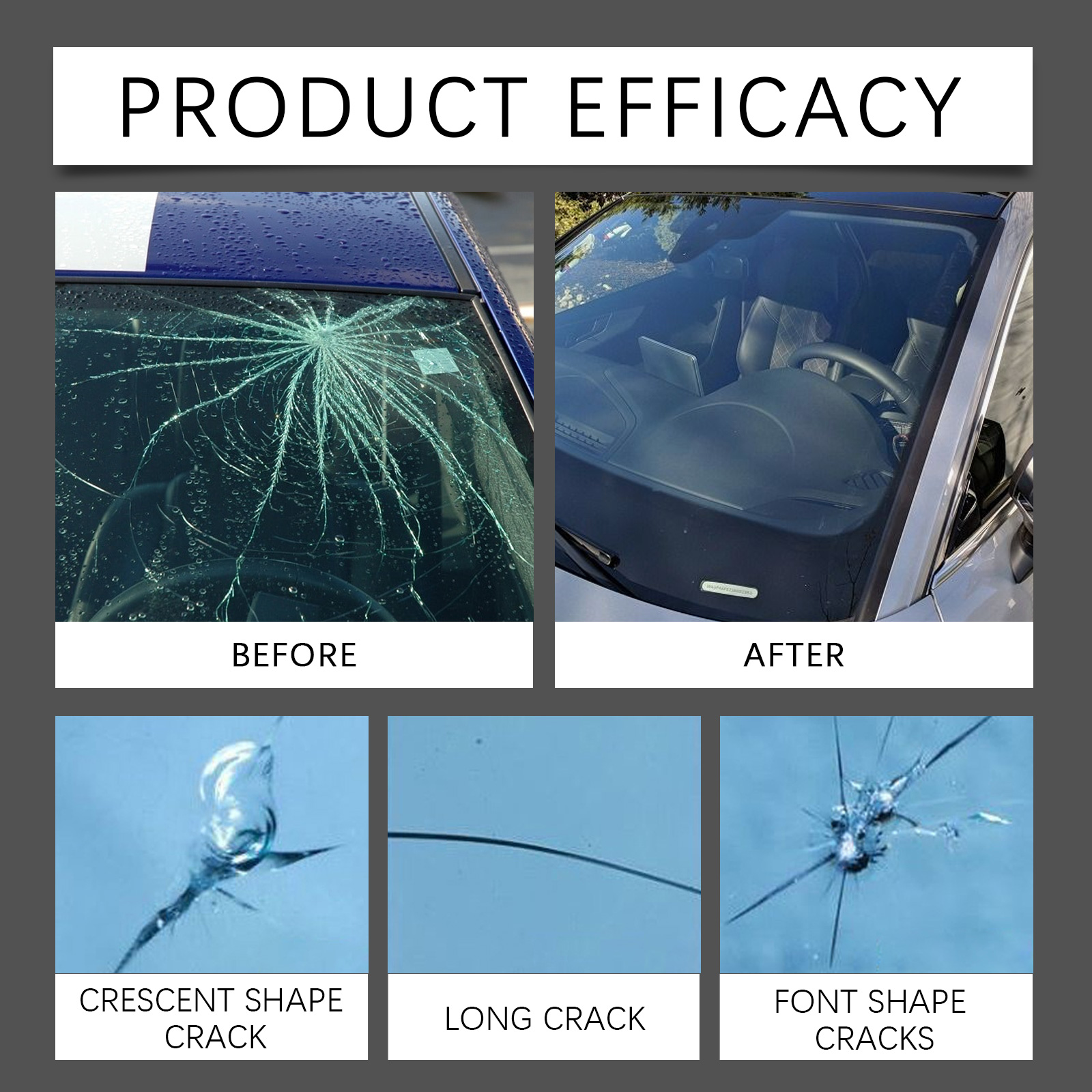 Car Windshield Crack Repair Re - Liquid Uv Glue Kit reseña y precio