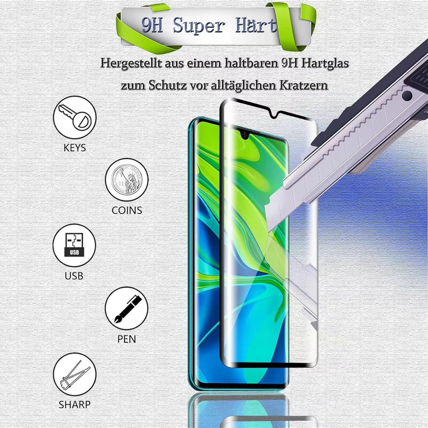 6IN1 For Xiaomi Mi 10 Glass Mi - Curved Edge Screen reseña y precio