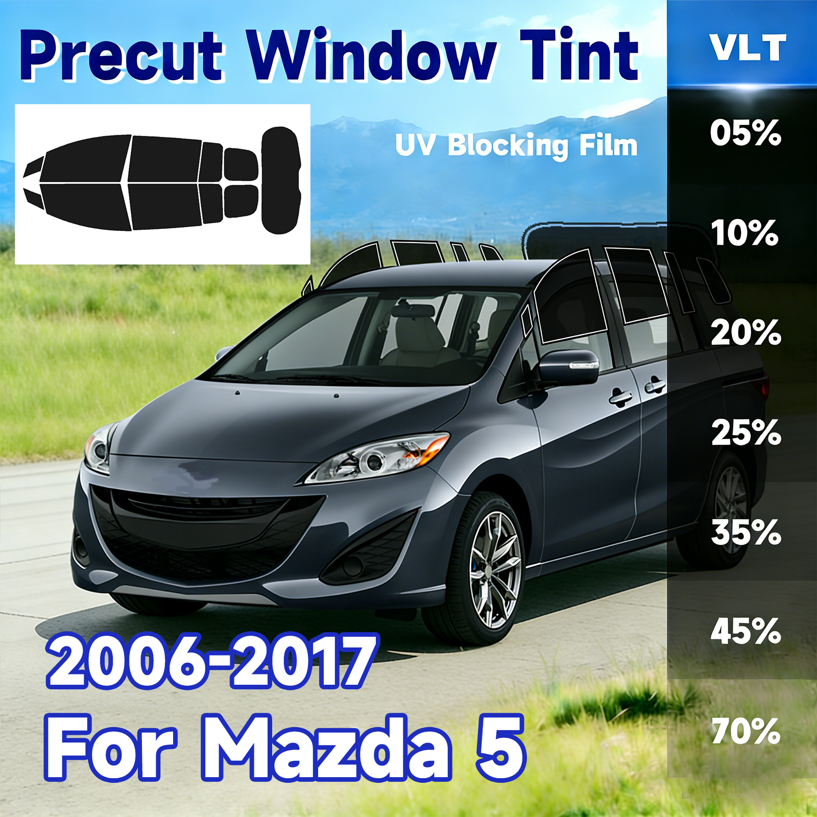 Precut Window Tint Car for Maz - Glass Protector Auto reseña y precio
