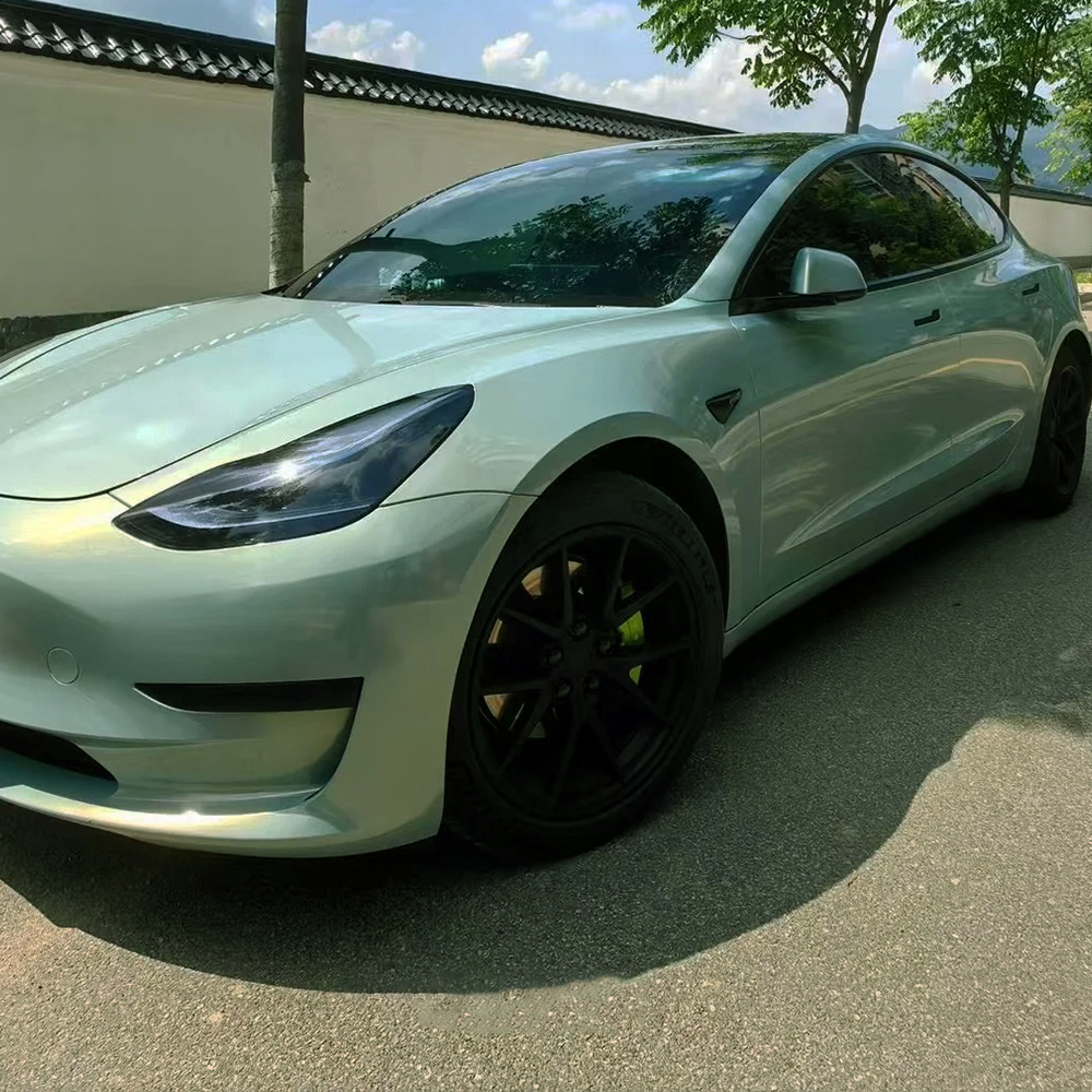 Car Vinyl Wrap Film Mica Green - Air Bubble Remover reseña y precio
