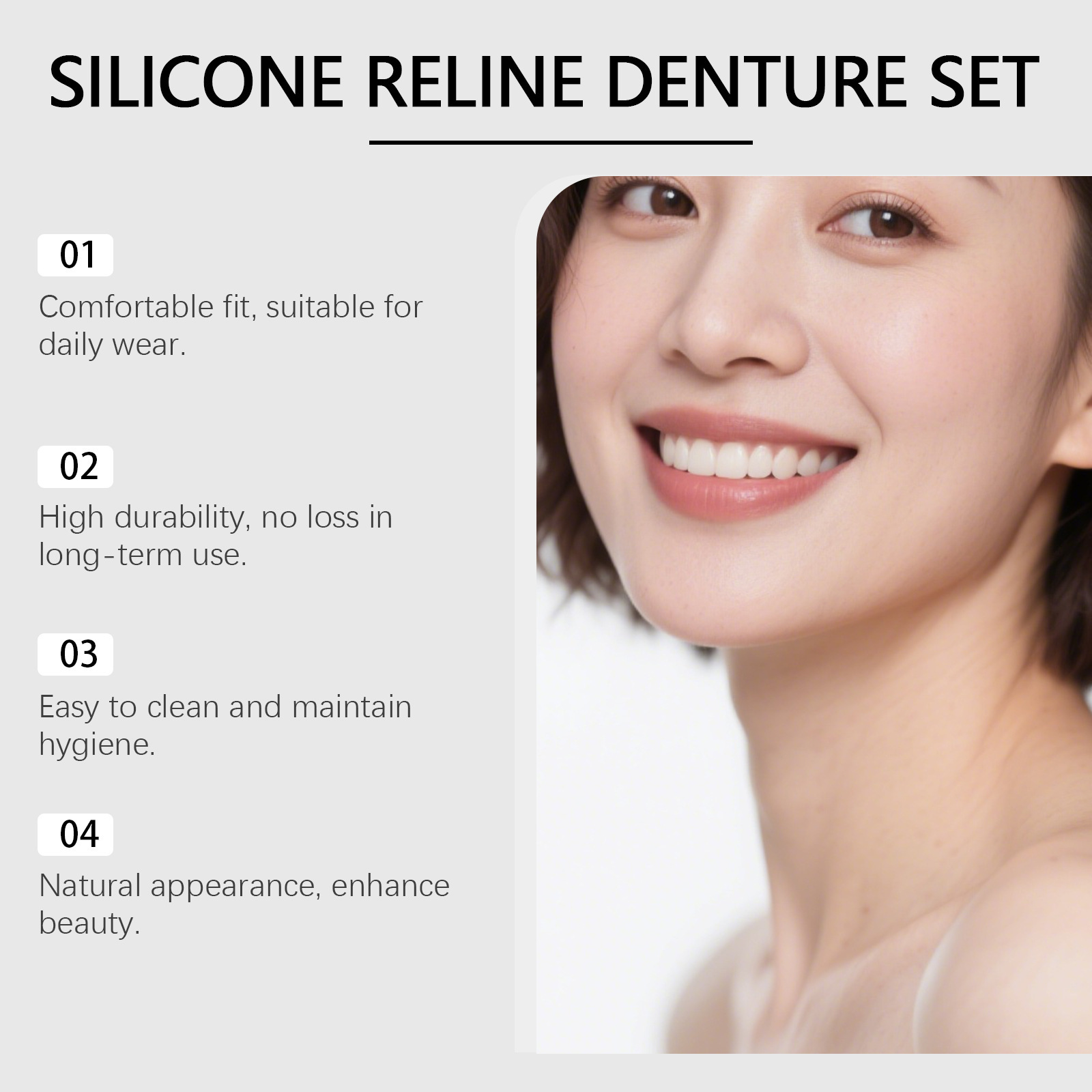 Denture Full Set Over Gums Kit - Full Cover Adhesive reseña y precio