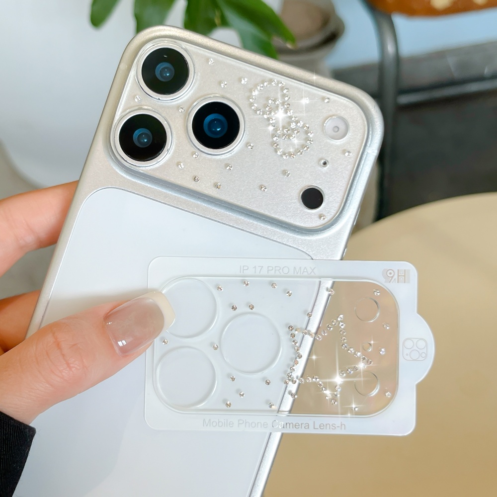 Luxuruy Diamond 3D Heart Glass - Camera Lens Protector reseña y precio