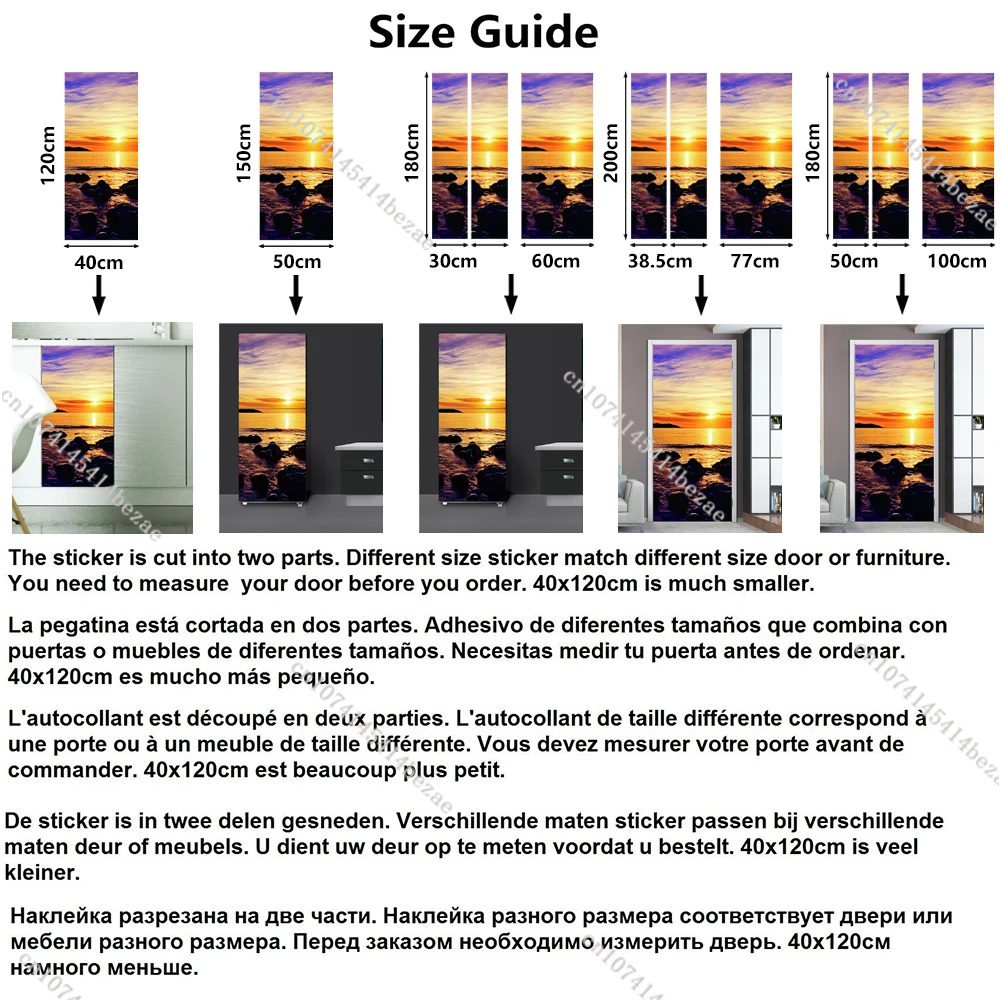 Fresh Fruit Full Door Cover Fr - Full Cover Adhesive reseña y precio