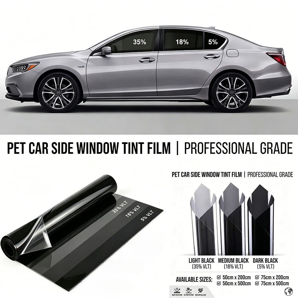 2m/5m 5/18/35 Percent VLT Car  - Glass Protector Auto reseña y precio
