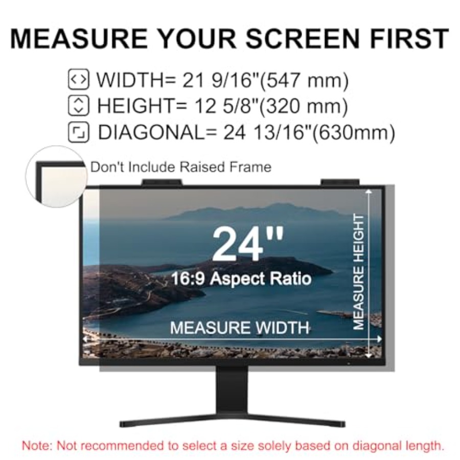 [2-Pack] 24 Inch Privacy Scree - Privacy Filter 2Pack reseña y precio
