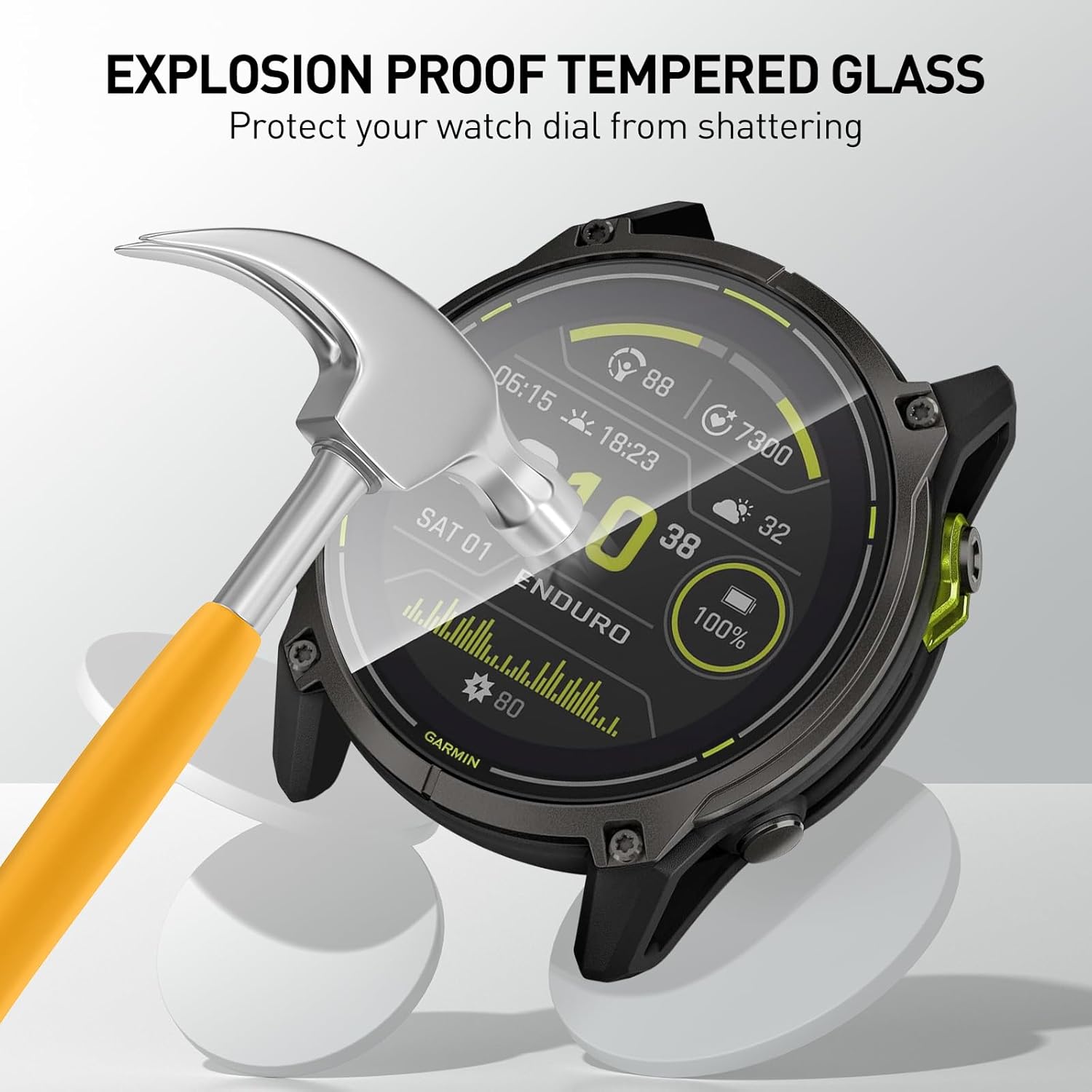 Tempered Glass Films For Garmi - Smartwatch Screen Film reseña y precio