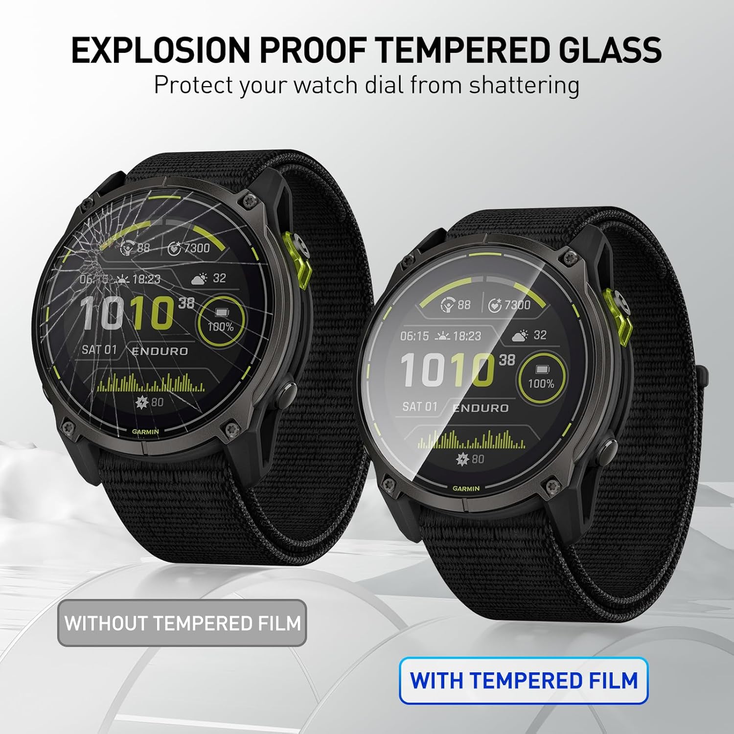 Tempered Glass Films For Garmi - Smartwatch Screen Film reseña y precio
