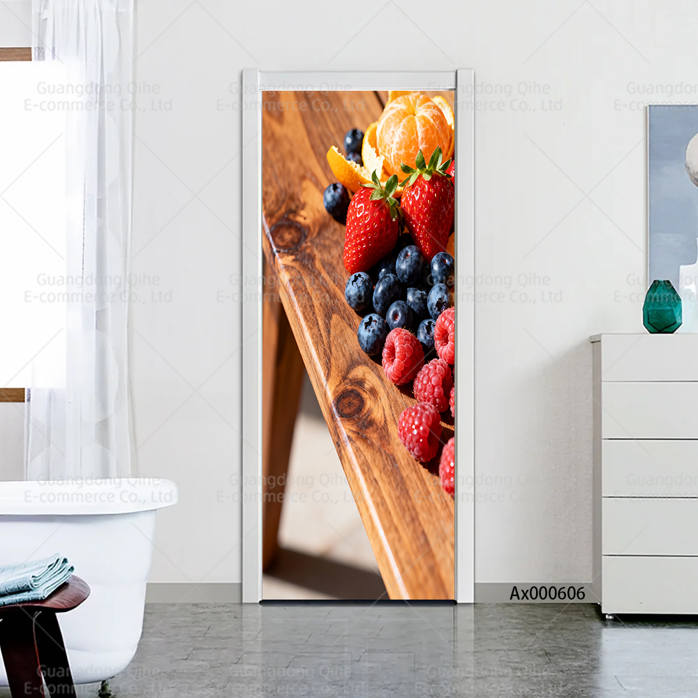 Bright Berry Mix Kitchen Door  - Full Cover Adhesive reseña y precio