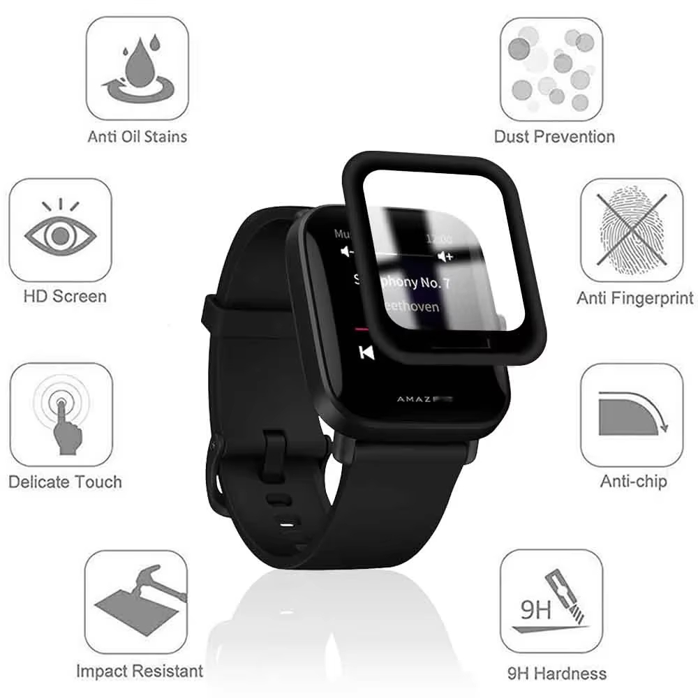 1-6 PCS Screen Protector Film  - Smartwatch Screen Film reseña y precio