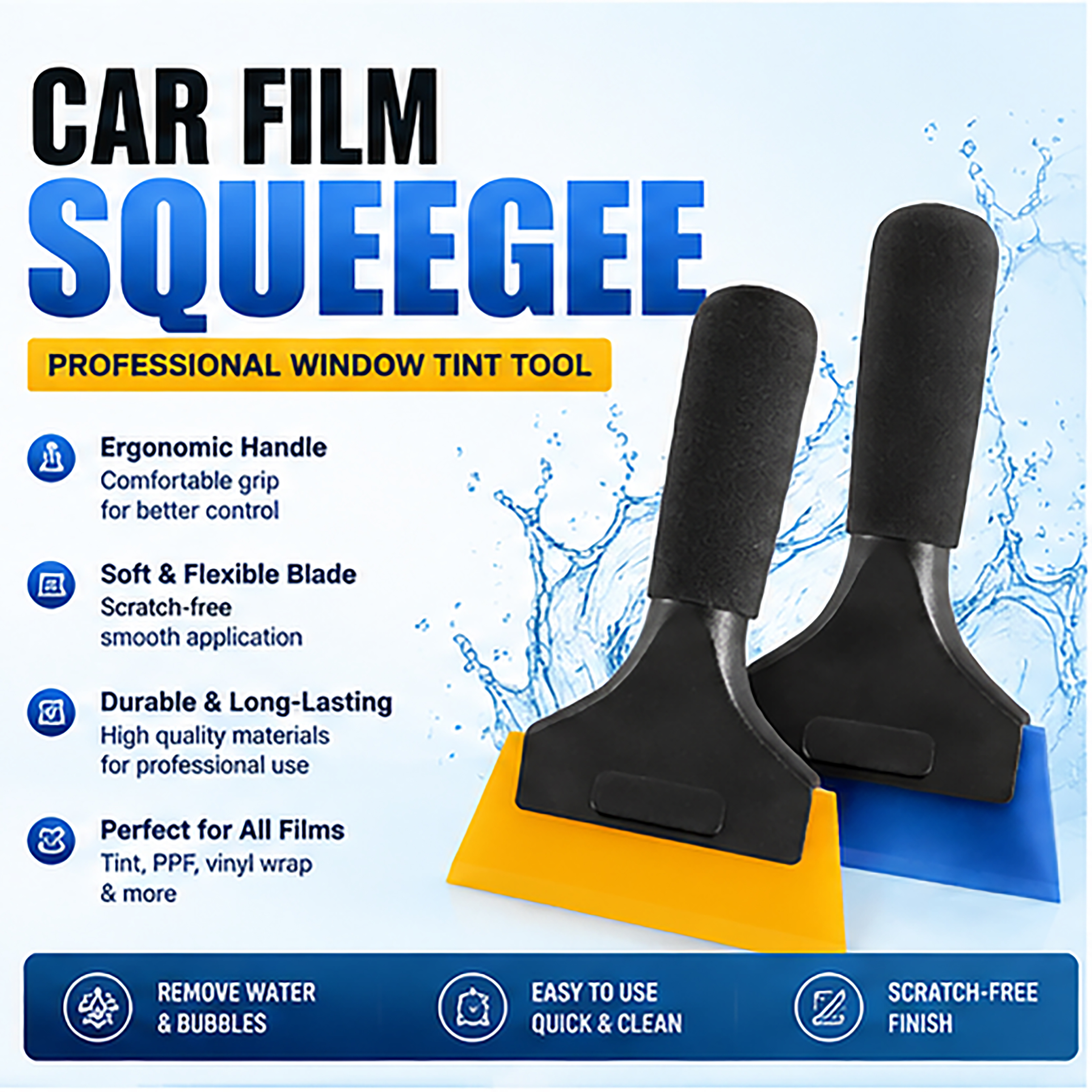 Car Anti Scratch Vinyl Wrap Sq - Air Bubble Remover reseña y precio