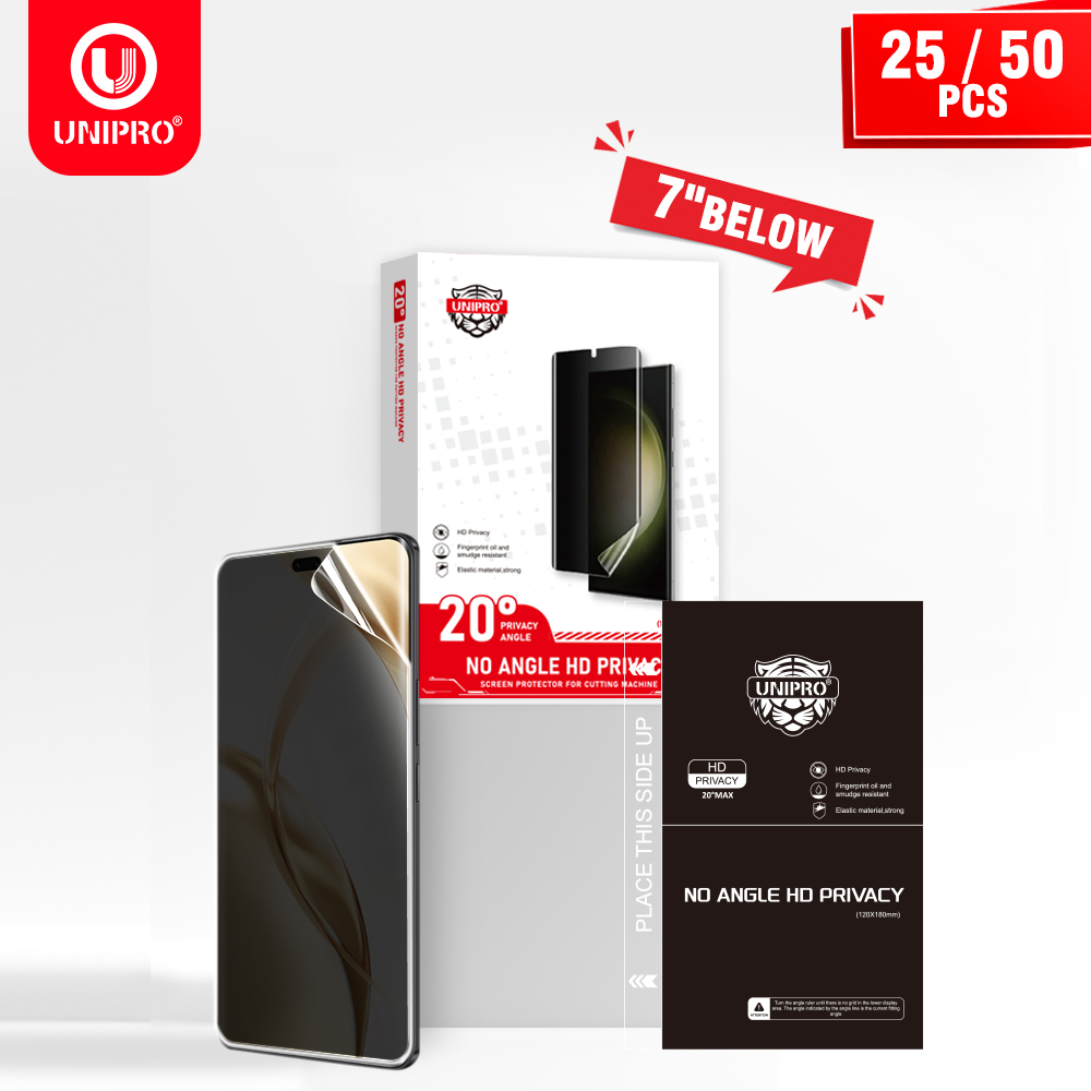 UNIPRO 25 50Pcs Anti Peep Film - Screen Protector Cutter reseña y precio