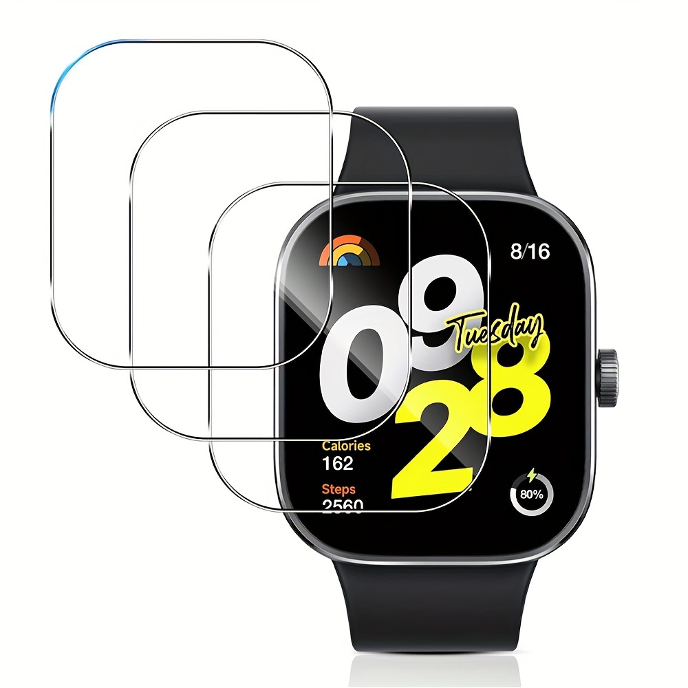 3-5Pcs Premium Tempered Glass  - Smartwatch Screen Film reseña y precio