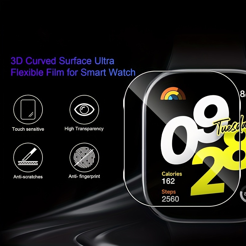 3-5Pcs Premium Tempered Glass  - Smartwatch Screen Film reseña y precio
