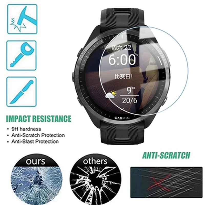 Tempered Glass For Garmin Fore - Tempered Glass Screen 9H reseña y precio