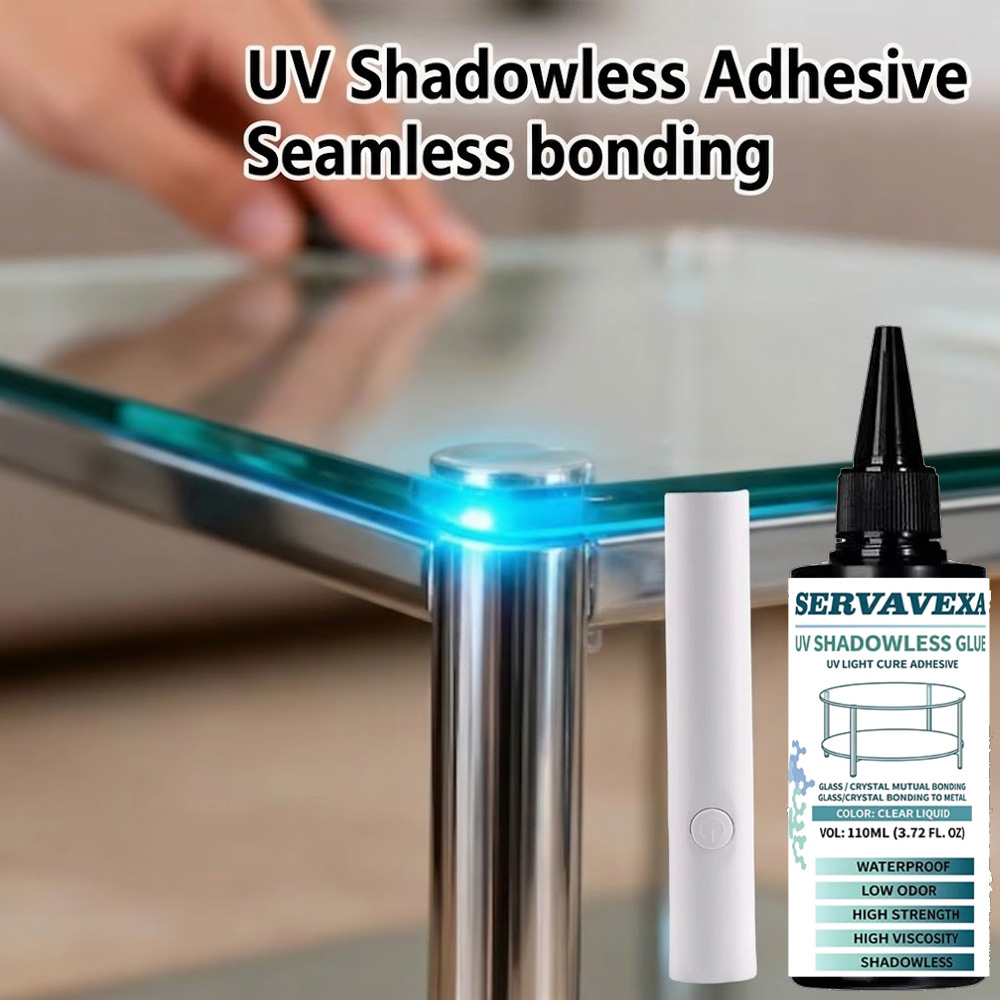 Clear UV Glue Kit 110ml with C - Liquid Uv Glue Kit reseña y precio