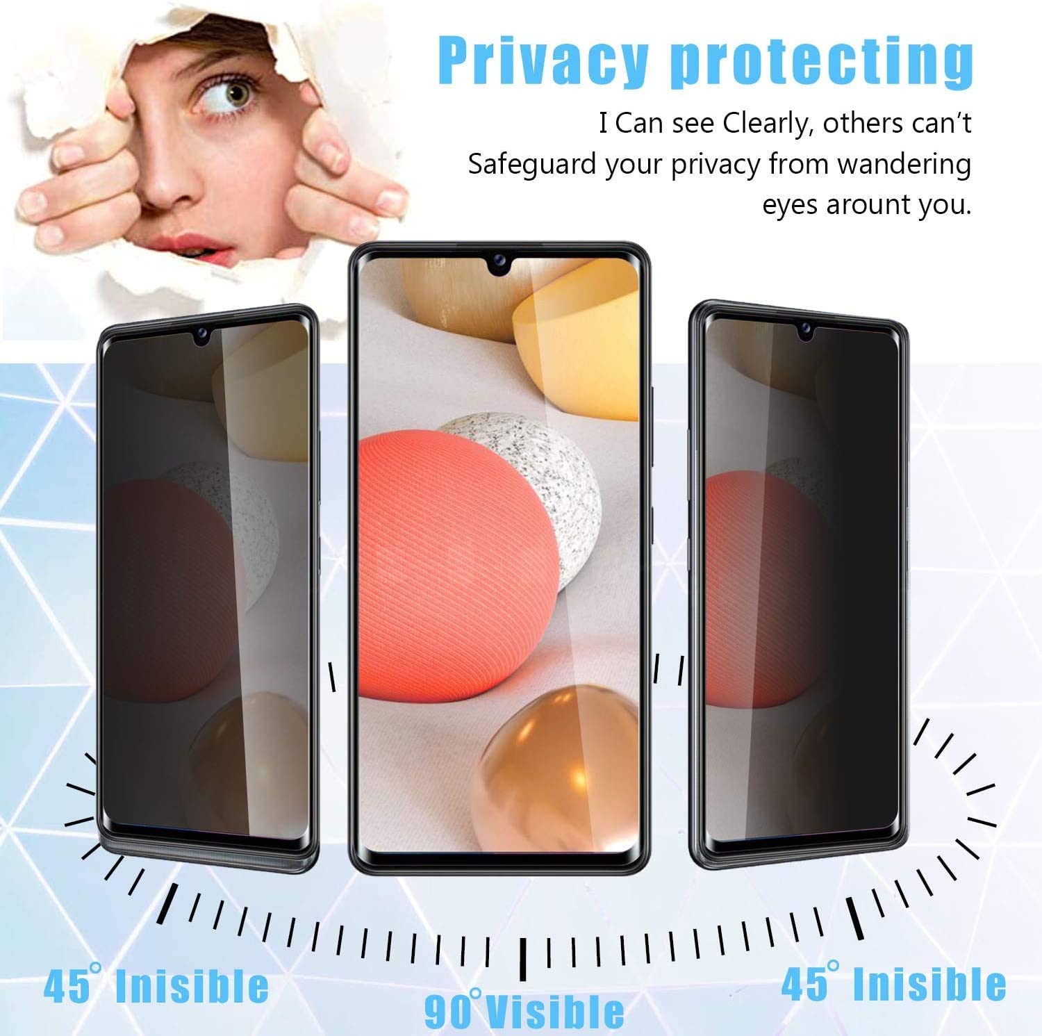 [2 Pack]Galaxy A15 5G Privacy  - Privacy Filter 2Pack reseña y precio