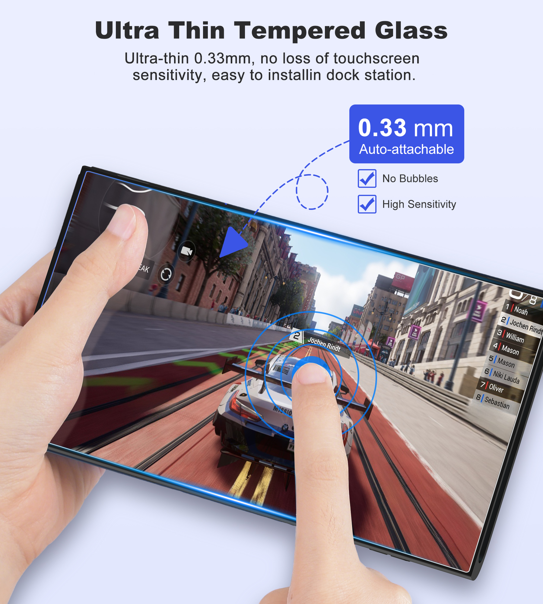 BEBONCOOL 2-Pack Tempered Glas - Screen Alignment Tool reseña y precio