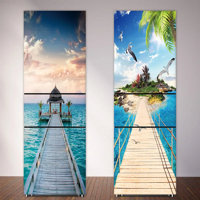 Seaside Beach Fridge Sticker F - Full Cover Adhesive reseña y precio