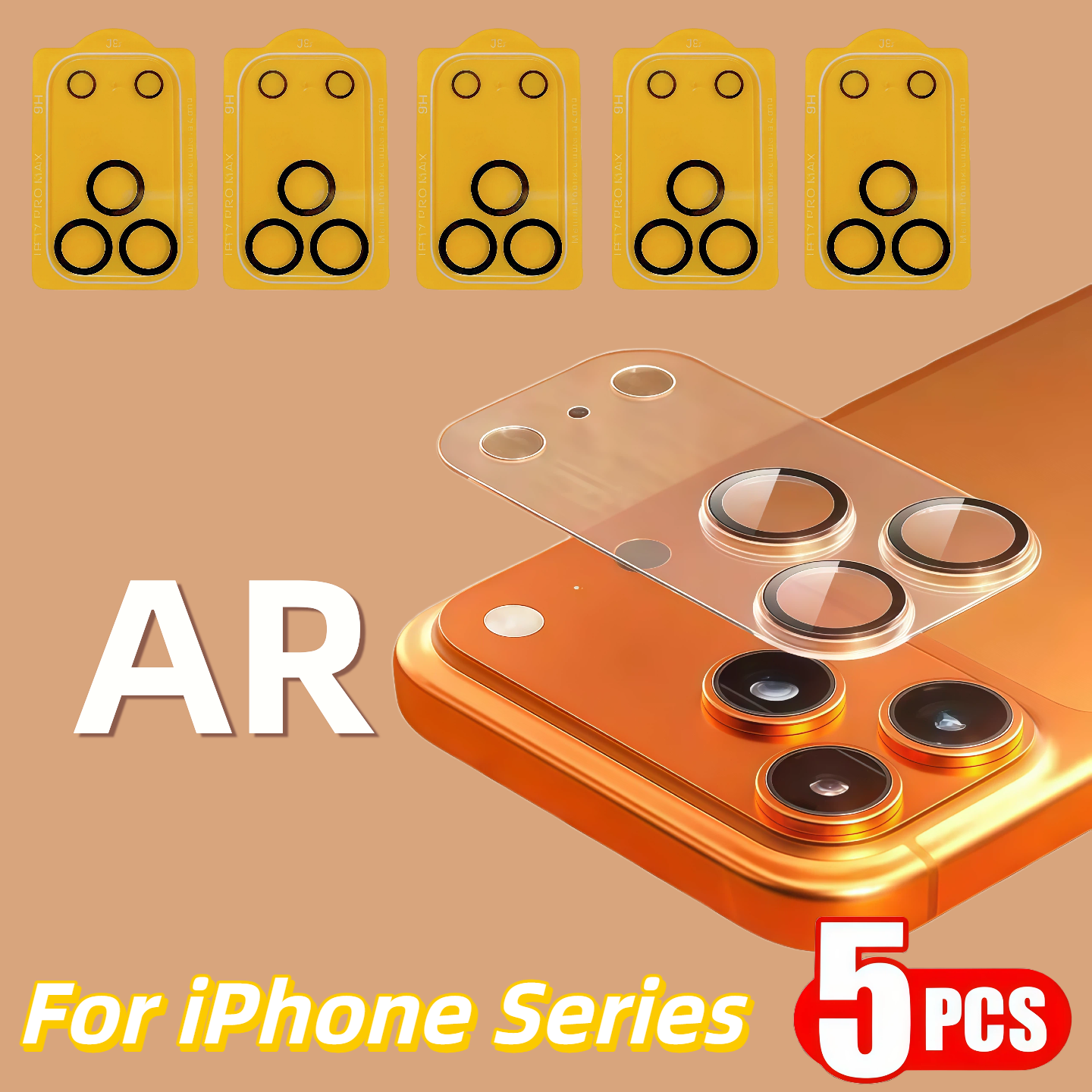 5Pcs For  iPhone 17 Air 16e 16 - Tempered Glass Screen 9H reseña y precio
