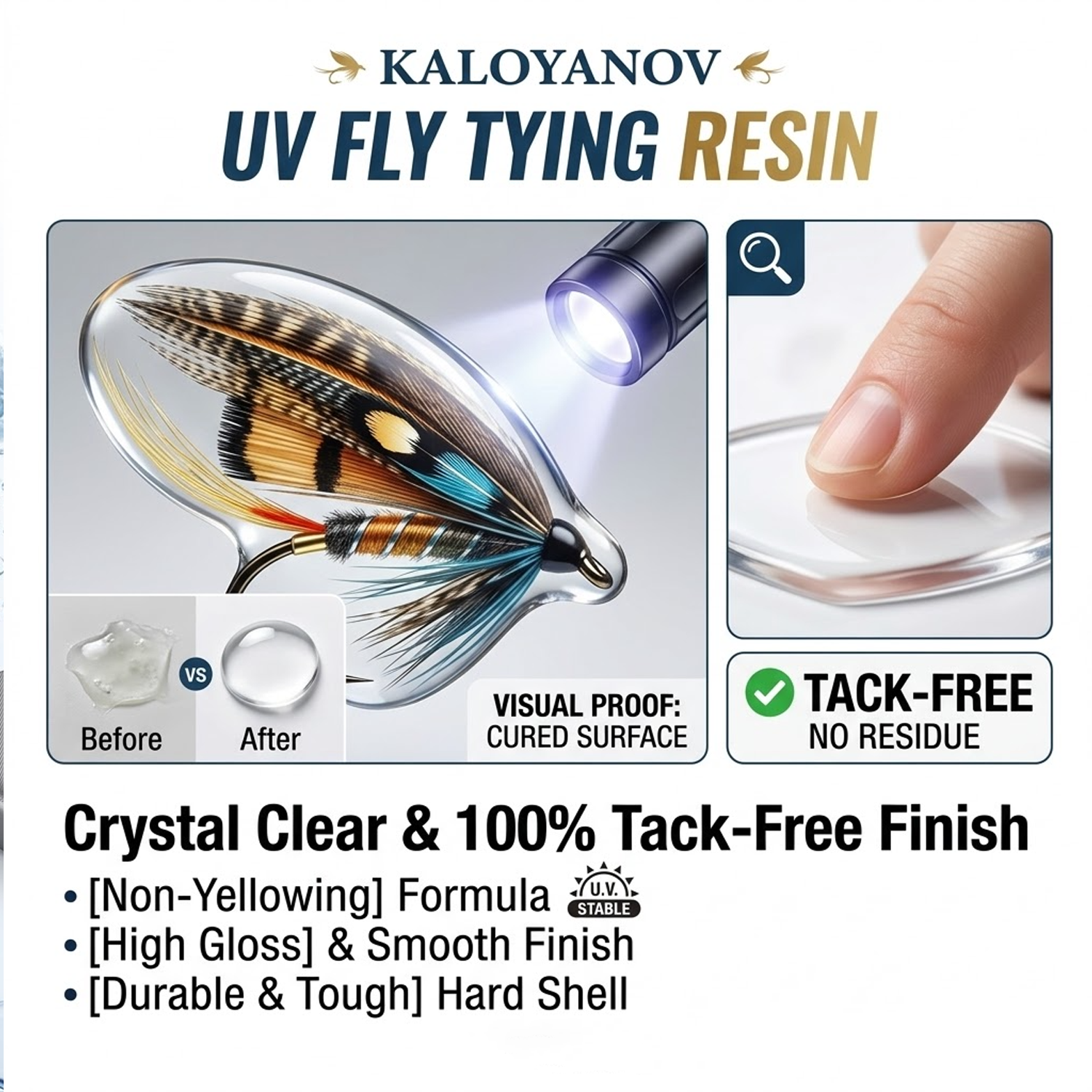 UV Resin Fly Tying Kit with US - Liquid Uv Glue Kit reseña y precio