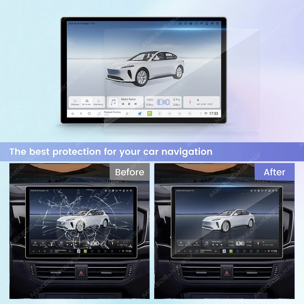 For 11.5 13 Inch Radio Tempere - Glass Protector Auto reseña y precio