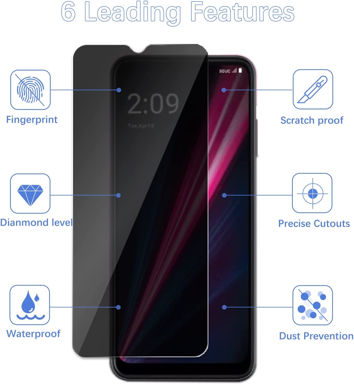[2 Pack]Fit TCL 40 SE Privacy  - Privacy Filter 2Pack reseña y precio