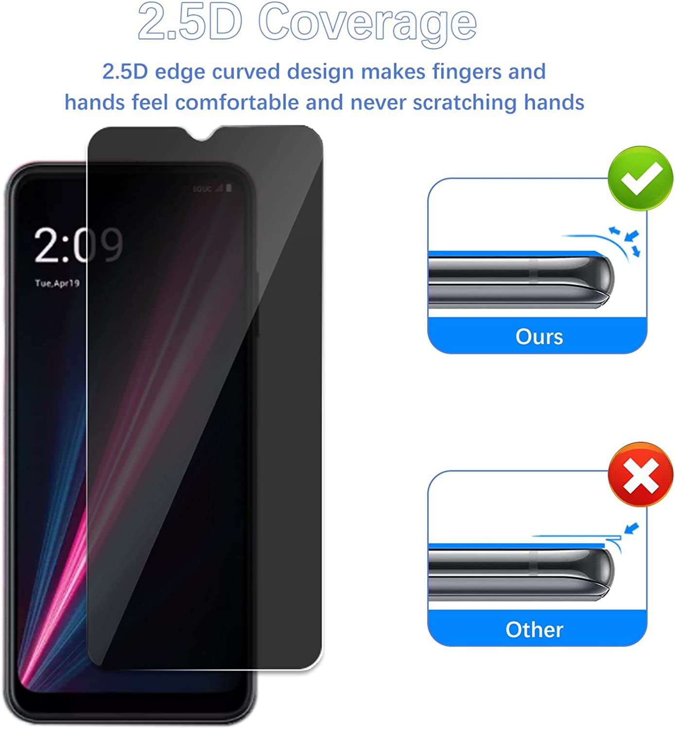 [2 Pack]Fit TCL 40 SE Privacy  - Privacy Filter 2Pack reseña y precio