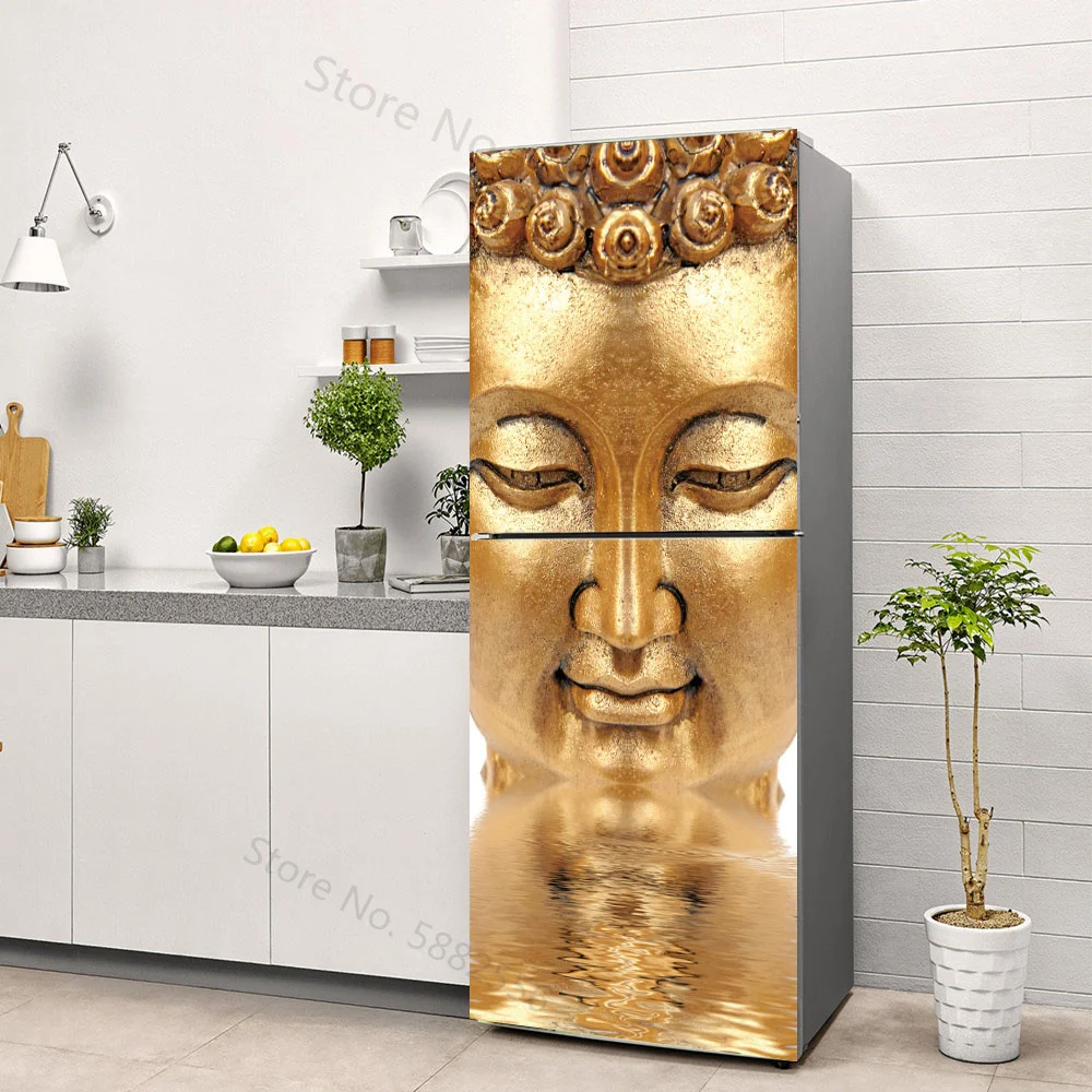 Buddha Art Vinyl Fridge Sticke - Full Cover Adhesive reseña y precio