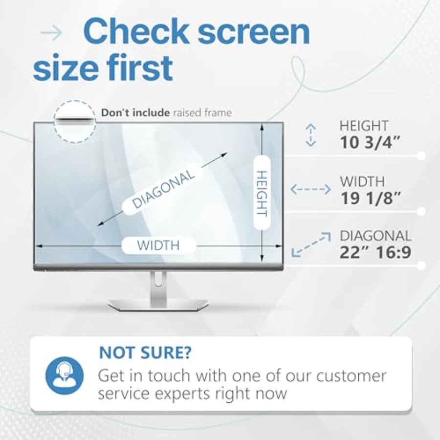 2 Pack 22 Inch 16:9 Privacy Sc - Privacy Filter 2Pack reseña y precio