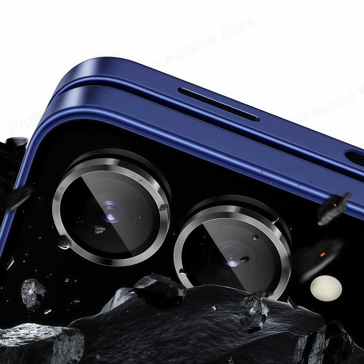 New Camera Metal Ring Protecto - Tempered Glass Screen 9H reseña y precio