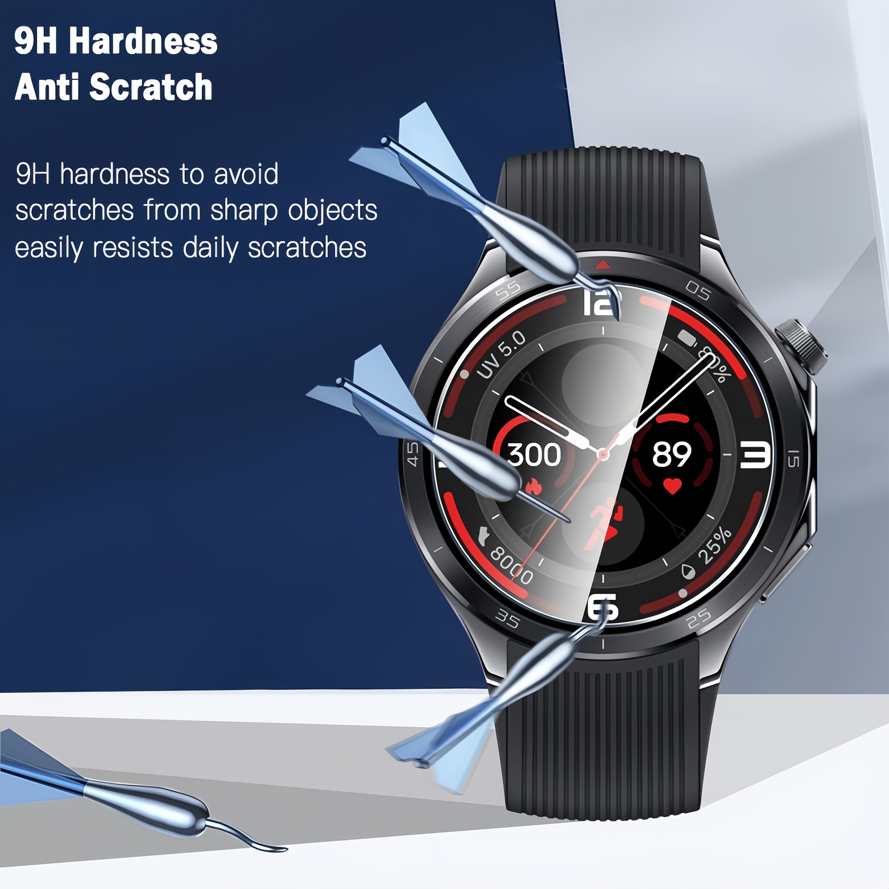3PCS 9H Tempered Glass Screen  - Smartwatch Screen Film reseña y precio