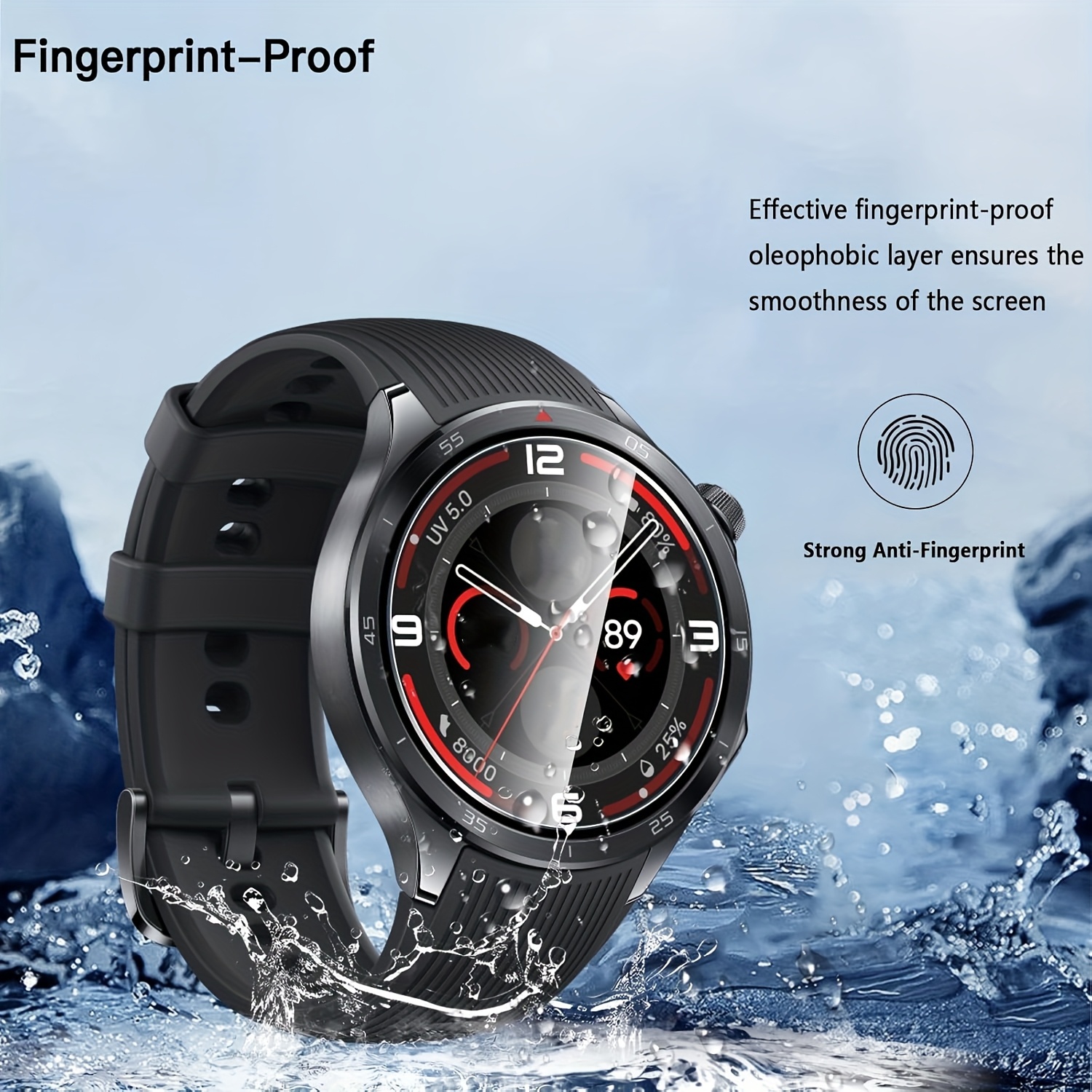 3PCS 9H Tempered Glass Screen  - Smartwatch Screen Film reseña y precio