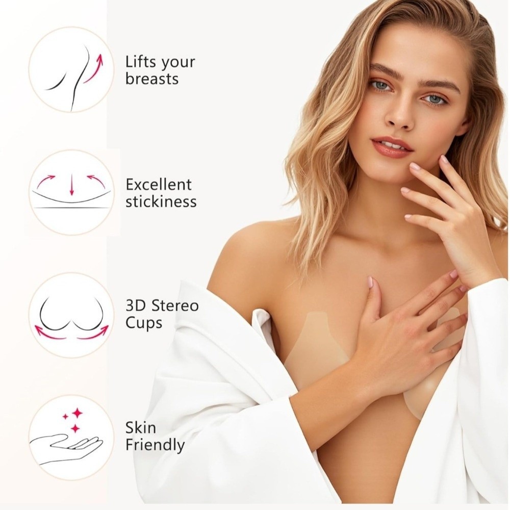 Seamless Silicone Nipple Cover - Full Cover Adhesive reseña y precio