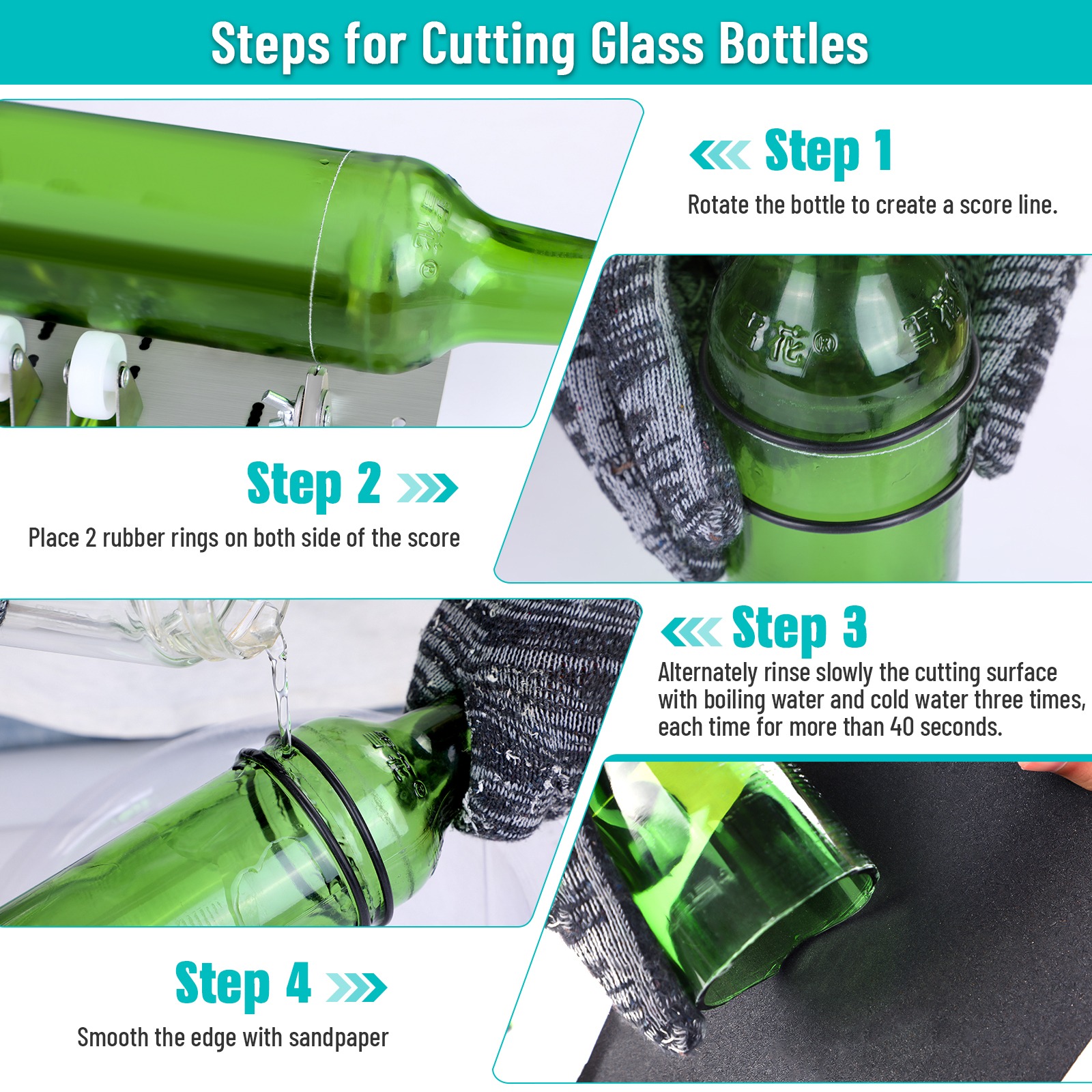 DIY Glass Bottle Cutter Adjust - Screen Protector Cutter reseña y precio
