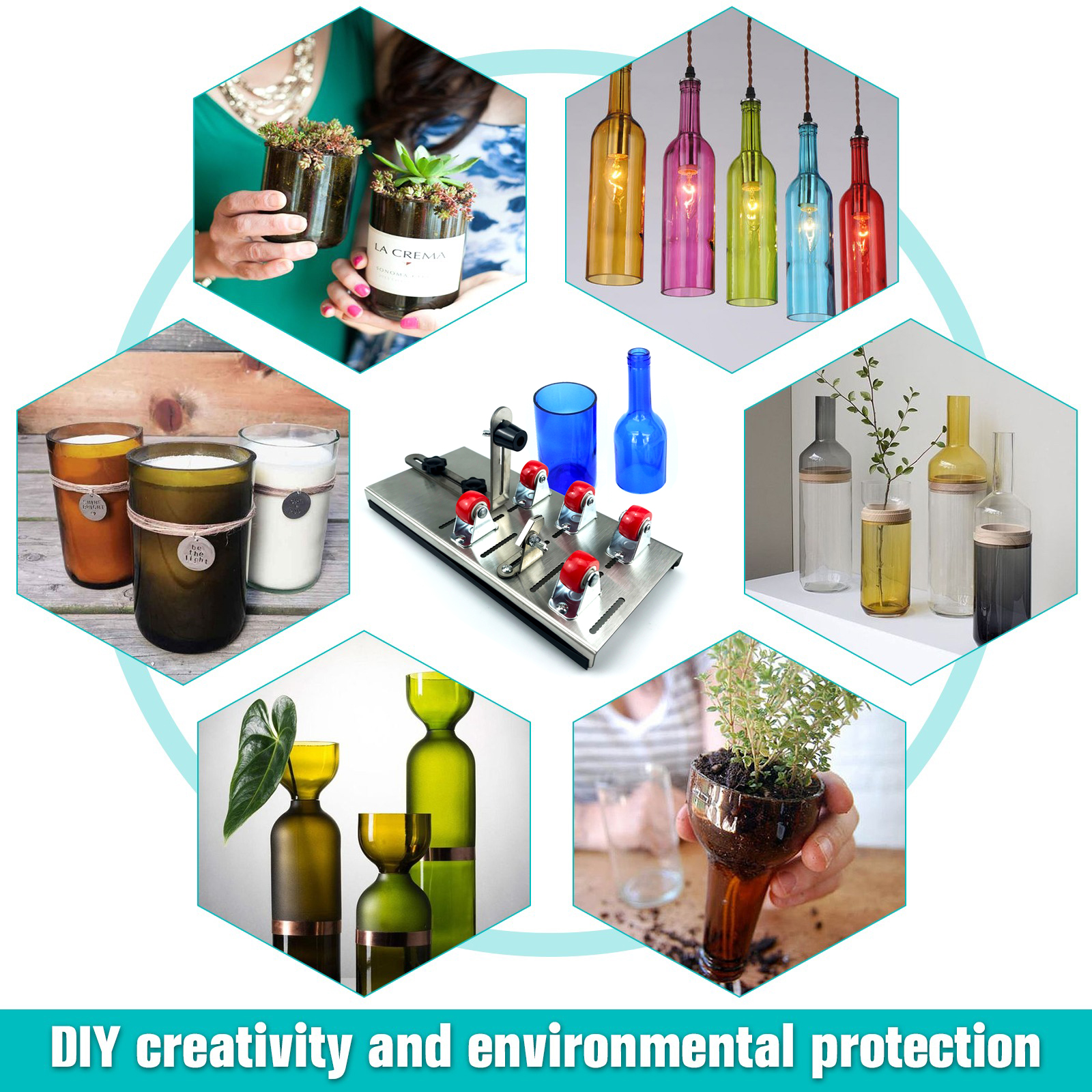 DIY Glass Bottle Cutter Adjust - Screen Protector Cutter reseña y precio