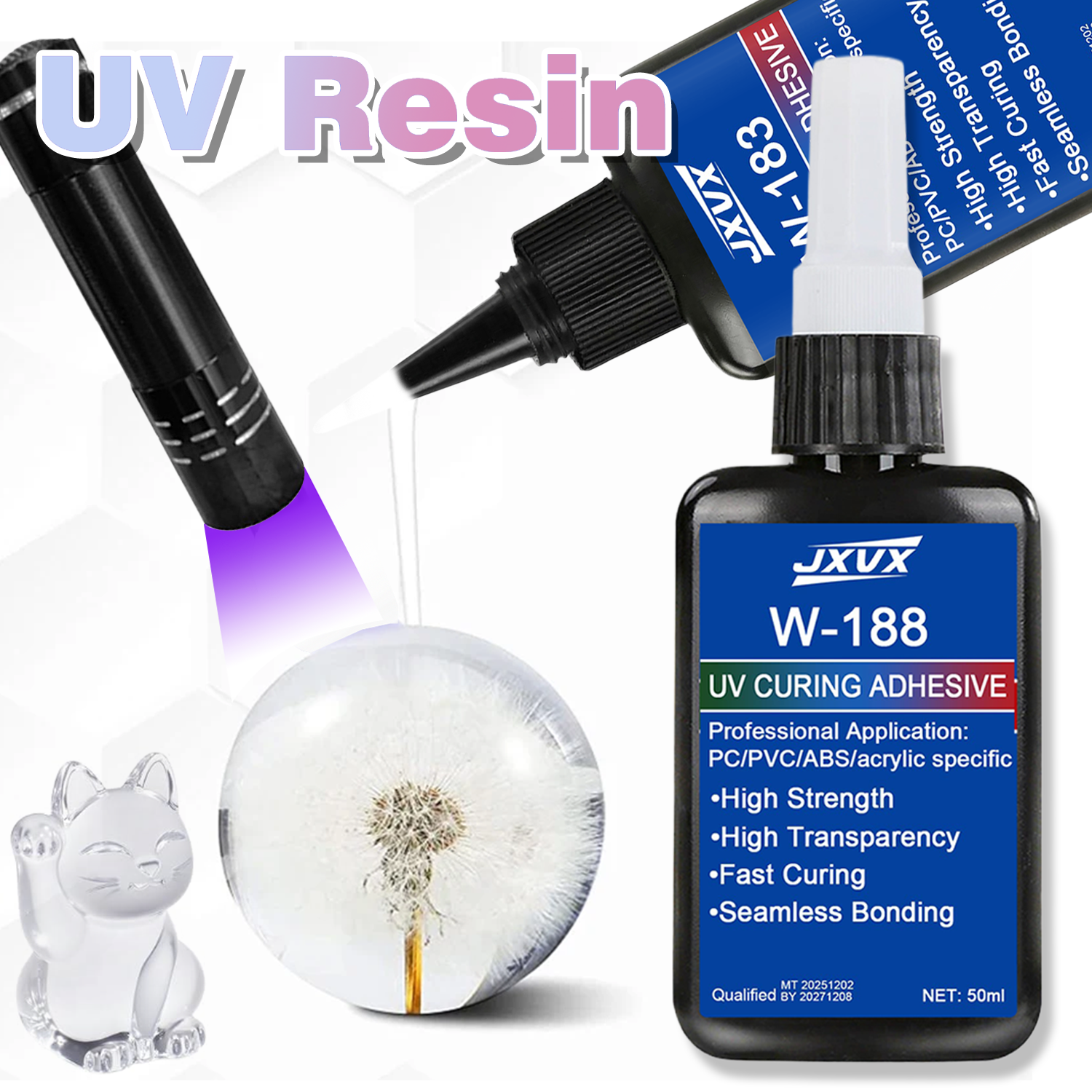 50ml UV Resin Kits With Lamp U - Liquid Uv Glue Kit reseña y precio