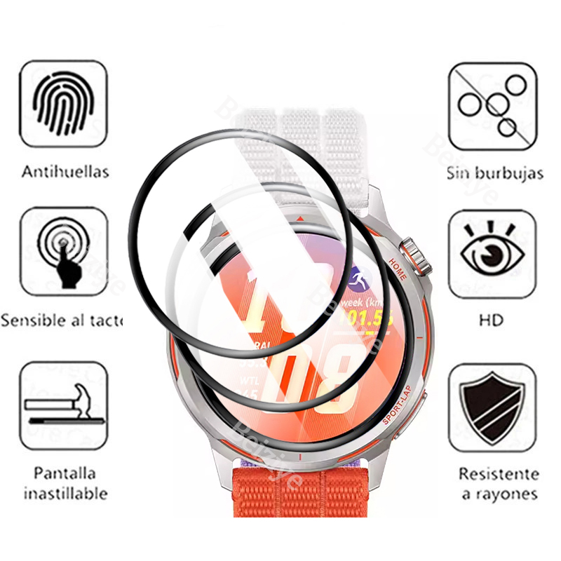 1-4Pcs HD Curved Black Edge Pr - Curved Edge Screen reseña y precio